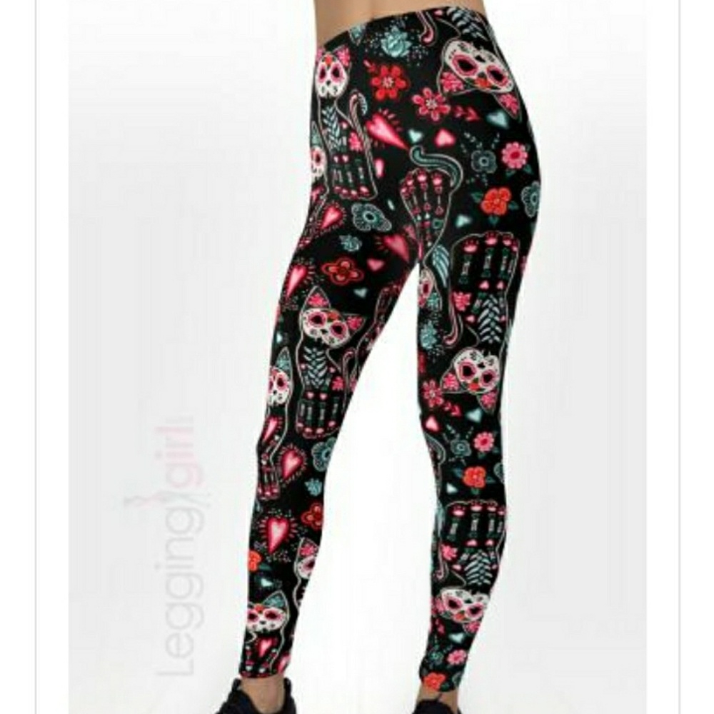 ☠🐱 Skelokitty Leggings